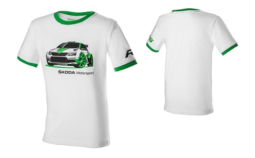 SKODA Motorsport T-shirt til børn - Str. 122-128